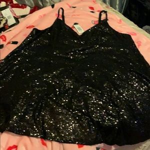 Black Sequin Dress